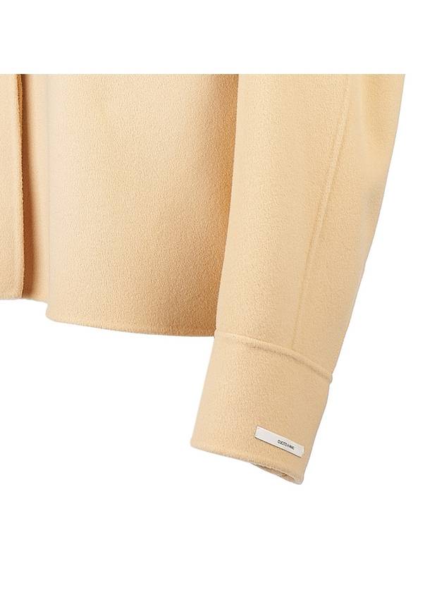 Sportmax V-Neck Short Single Coat Beige - MAX MARA - BALAAN 8