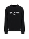 Paris Logo Sweatshirt Black - BALMAIN - BALAAN 2