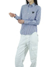 Wappen Stripe Shirt Blue - COMME DES GARCONS - BALAAN 4