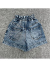 Titea Denim Shorts Blue - ISABEL MARANT - BALAAN 3