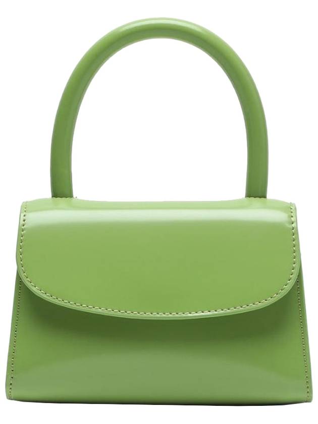 22FW Bypa semipatent leather top handle bag lime green 19PFMINALMWSMA STK - BY FAR - BALAAN 1