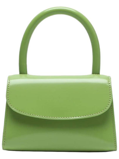 Bypa semi patent leather top handle bag lime green 19PFMINALMWSMA STK - BY FAR - BALAAN 2