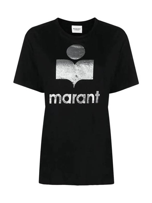 Zwell Logo Print Short Sleeve T-Shirt Black - ISABEL MARANT - BALAAN 2