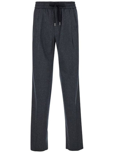 Grey High Waist Pants In Wool Man - DOLCE&GABBANA - BALAAN 1