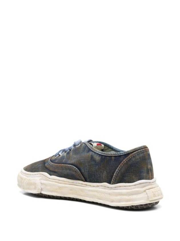 Baker OG Sole Washed Denim Low Top Sneakers Blue - MAISON MIHARA YASUHIRO - BALAAN 4