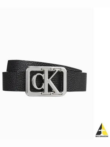 JEANS Women s Black 25mm Pebble Pattern Cowhide Belt DC0524 234 - CALVIN KLEIN - BALAAN 1