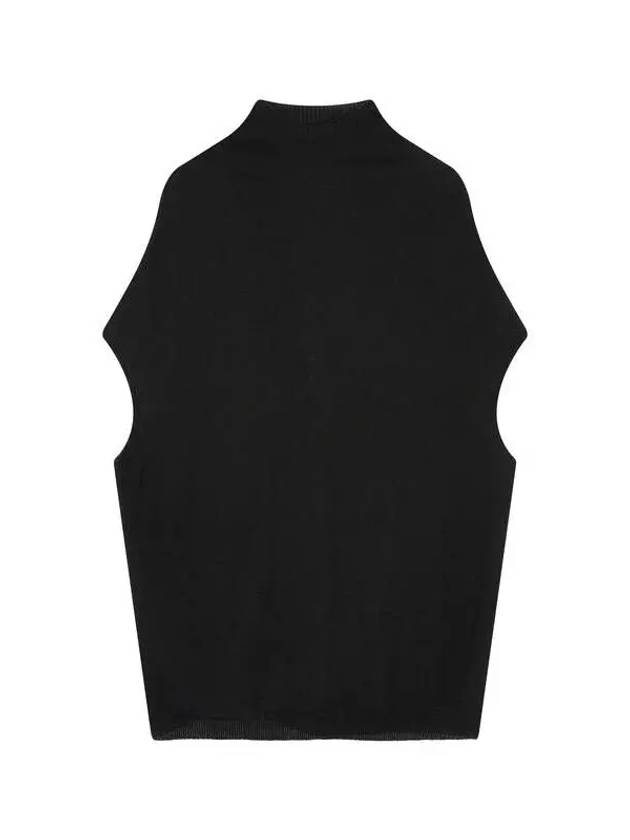 WOMEN STRETCH WOOL DROP SHOULDER KNIT BLACK - RICK OWENS - BALAAN 1