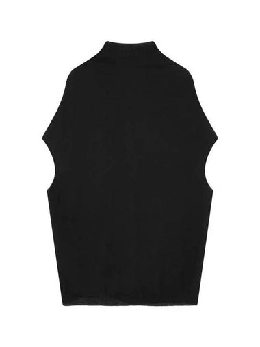 WOMEN STRETCH WOOL DROP SHOULDER KNIT BLACK - RICK OWENS - BALAAN 1