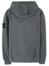 Wappen Patch Cotton Fleece Hoodie Dark Grey - STONE ISLAND - BALAAN 3