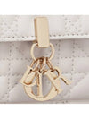 Lady Chain Canage Lambskin Pouch Bag White - DIOR - BALAAN 7