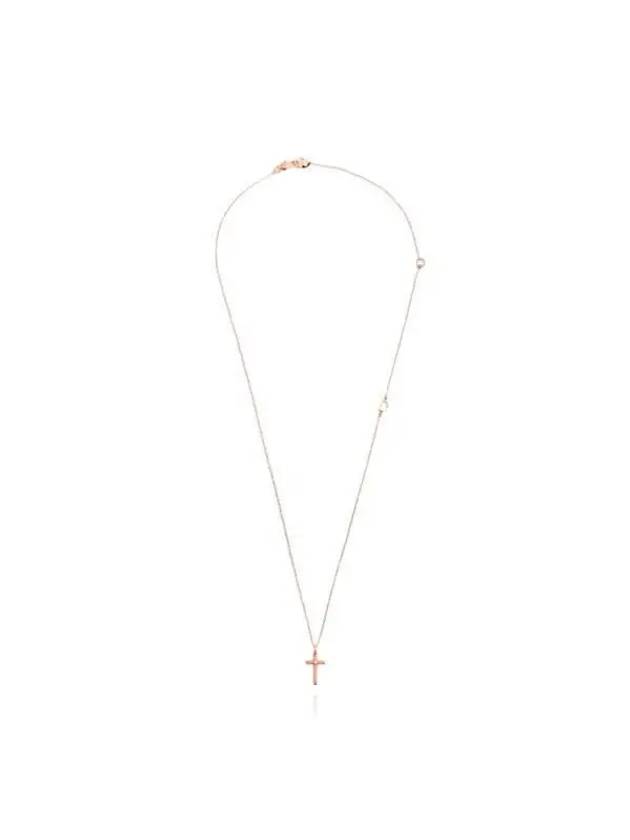 20062162 Metropolitan Cross 18K Pink Gold Necklace - DAMIANI - BALAAN 3