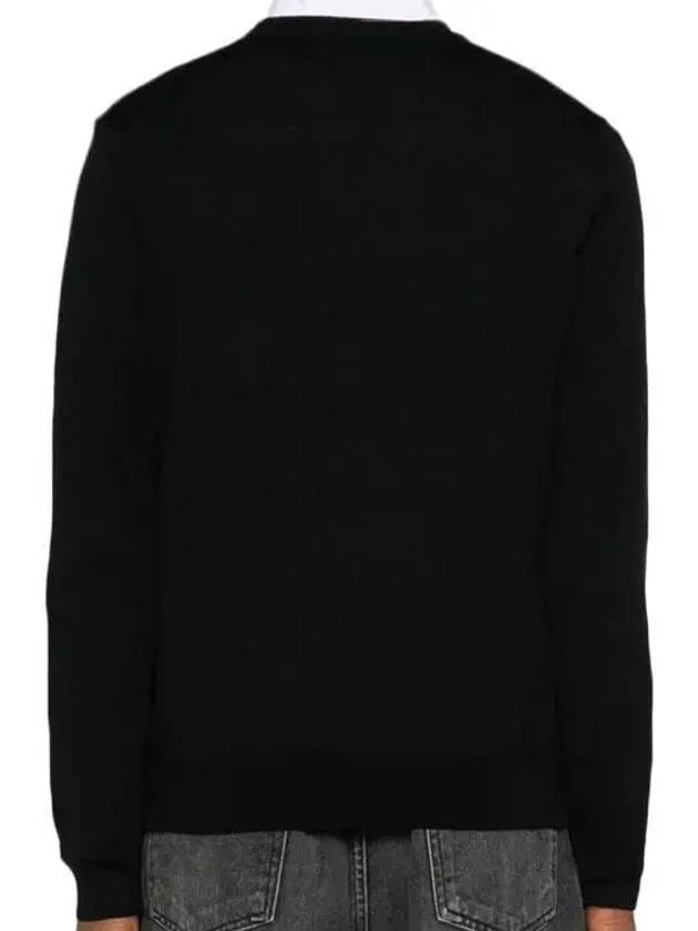 Bold Fox Head Wool Knit Top Black - MAISON KITSUNE - BALAAN 4