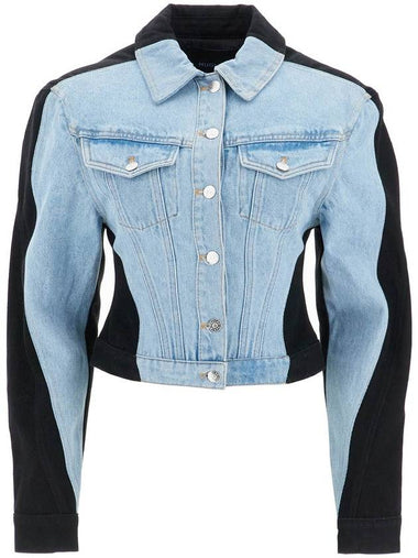 bicolor denim jacket - MUGLER - BALAAN 1