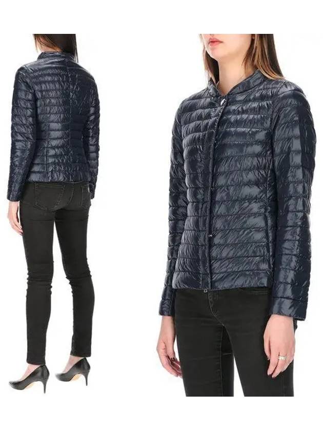 Elena Slim Fit Bomber Padding Navy - HERNO - BALAAN 2