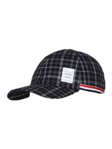 Classic 6-Panel Ball Cap Charcoal - THOM BROWNE - BALAAN 1