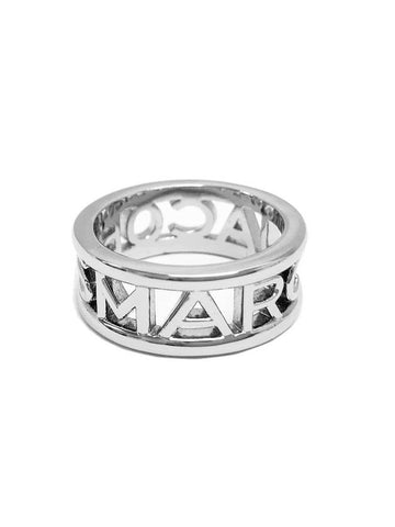 Logo Monogram Ring Silver - MARC JACOBS - BALAAN 1