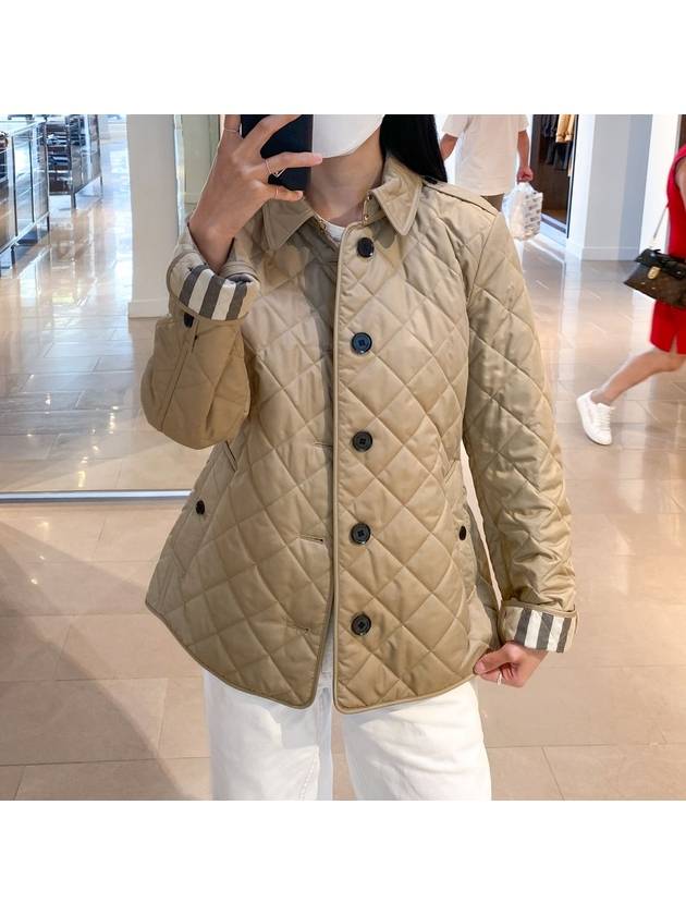 Frankby Quilted Jacket Beige - BURBERRY - BALAAN 7