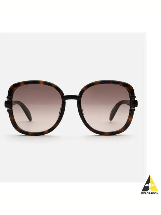 Eyewear Interlocking G Oval Frame Sunglasses Brown - GUCCI - BALAAN 2