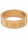 Number Logo Ring Ring Gold Matte - MAISON MARGIELA - BALAAN.