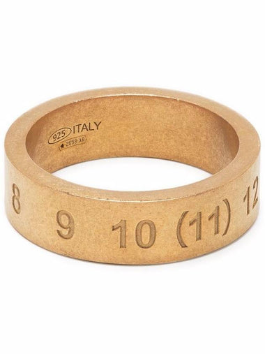 Number Logo Ring Gold Matte - MAISON MARGIELA - BALAAN 1