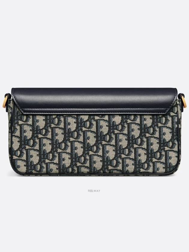 Miss Caro Chain Oblique Jacquard Pouch Bag Dark Blue - DIOR - BALAAN 6