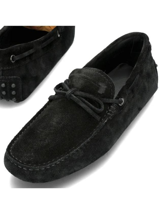 Men's Gommino Suede Driving Shoes Black - TOD'S - BALAAN 2