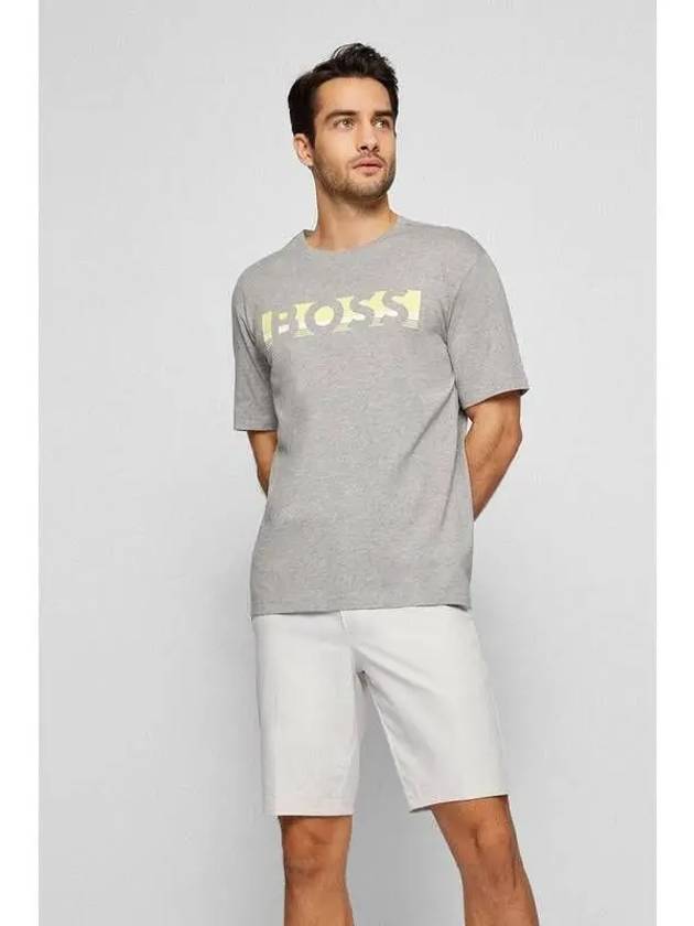 Color block logo relaxed fit short sleeve 50466295 059 Gray - BOSS - BALAAN 1