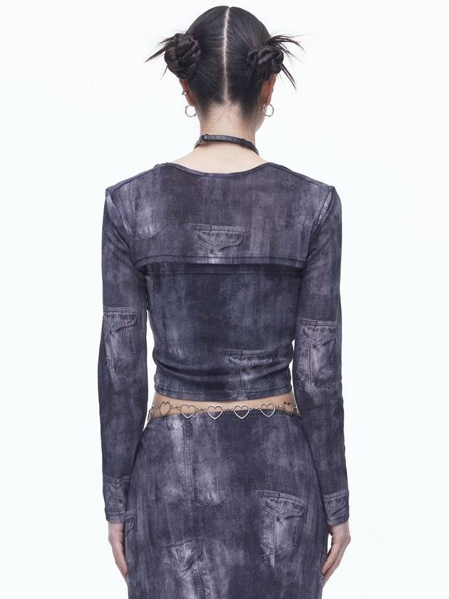 Denim Mesh Bolero BK - DILETTANTISME - BALAAN 3