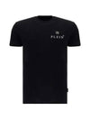 PP Metal Logo Short Sleeve TShirt Black Men's MTK5119 PJY002 N02 - PHILIPP PLEIN - BALAAN 2