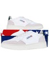 Medalist Leather Suede Green Tab Low Top Sneakers White - AUTRY - BALAAN 11