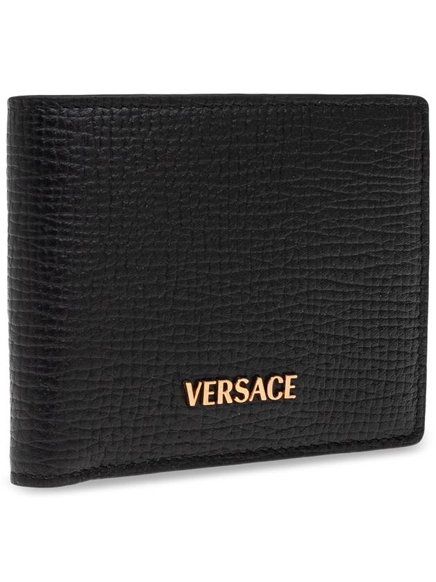 Versace Leather Wallet, Men's, Black - VERSACE - BALAAN 4