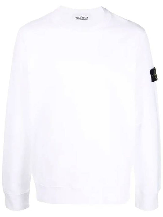 Wappen Patch Crewneck Sweatshirt White - STONE ISLAND - BALAAN 2