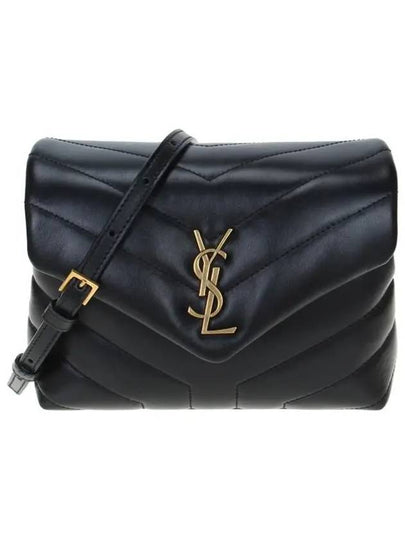 Loulou Toy Matelasse Shoulder Bag Black - SAINT LAURENT - BALAAN 2