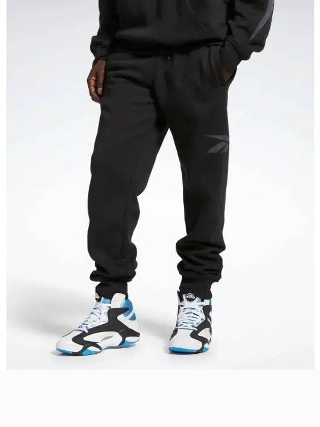 Basketball Vector Sweatshirt Brushed Jogger Pants Black HM5912 - REEBOK - BALAAN 1