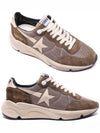 Running Sole Mesh Low Top Sneakers Olive Green - GOLDEN GOOSE - BALAAN 3