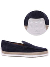 Men's Suede Slip-On Loafers Navy - TOD'S - BALAAN 3