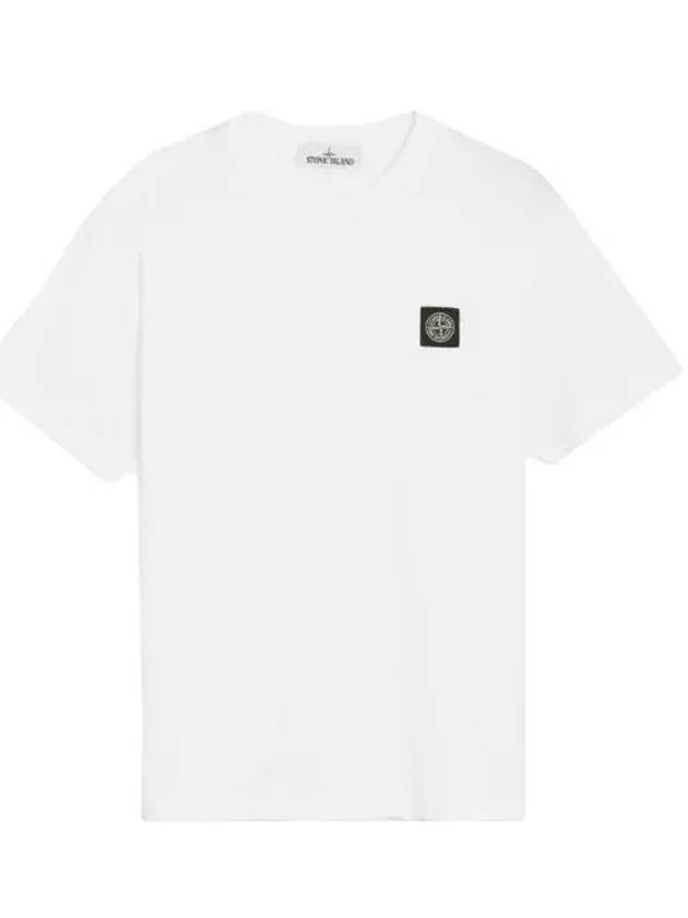 Wappen Logo Patch Short Sleeve T-Shirt White - STONE ISLAND - BALAAN 2