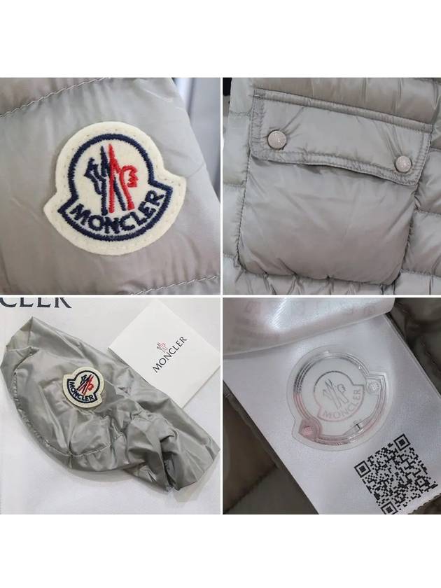 Lans Lightweight Short Down Padding Light Grey - MONCLER - BALAAN 6