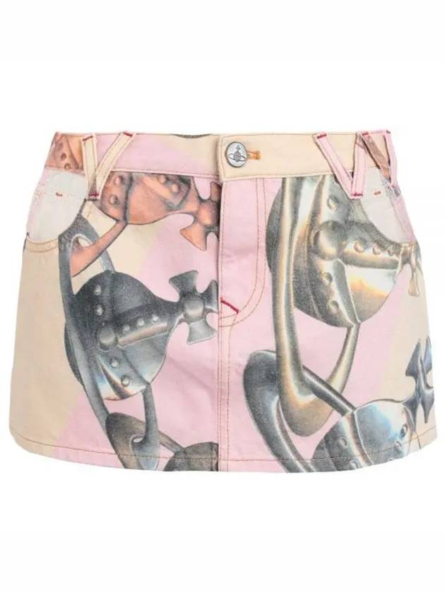 23 Cut Out Foam H Line Skirt Pink - VIVIENNE WESTWOOD - BALAAN 1