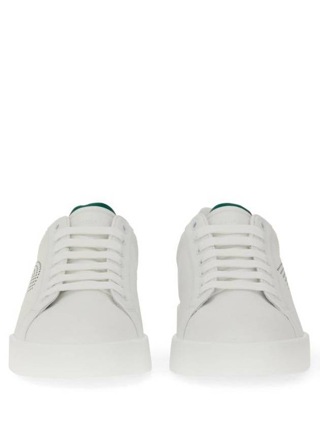 Portofino Calfskin Low Top Sneakers White - DOLCE&GABBANA - BALAAN 6