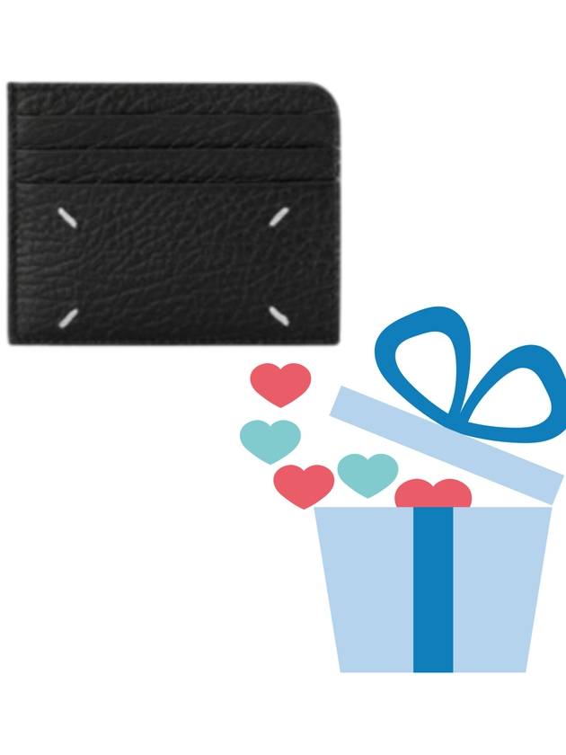 Stitch Card Wallet Black - MAISON MARGIELA - BALAAN 4