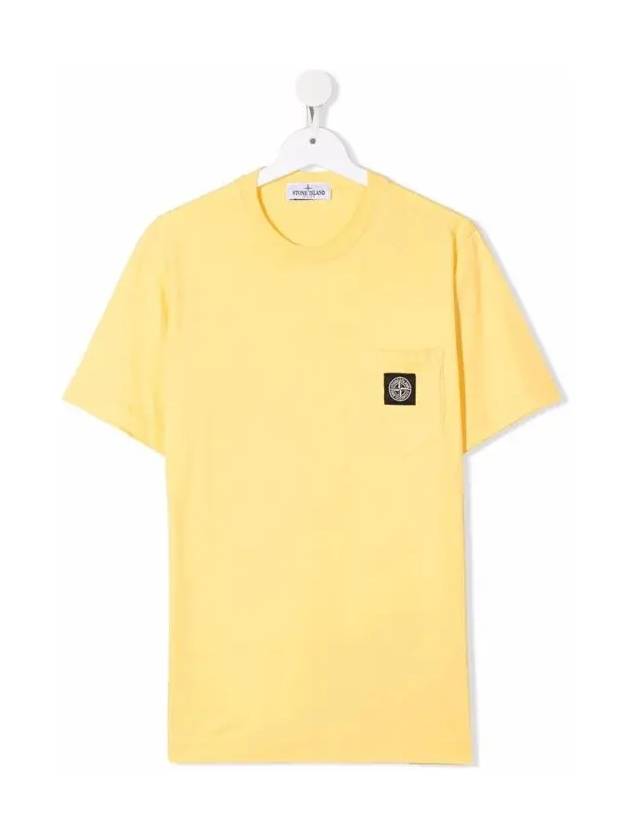 Kids Women s Chest Logo T Shirt 761620347 V0030 - STONE ISLAND - BALAAN 2