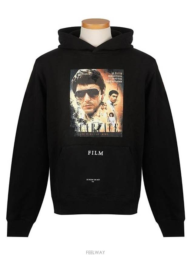 NUW18248 009 FILM print black hoodie - IH NOM UH NIT - BALAAN 2