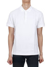 Eddie Cotton Polo Shirt White - BURBERRY - BALAAN 3