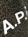 Roux Leopard Print Tote Bag Khaki - A.P.C. - BALAAN 5