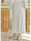 Vanilla logo line point long skirt back melange - MICANE - BALAAN 4