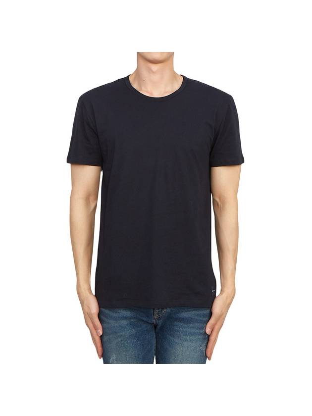 Men's Cotton Short Sleeve T-Shirt Navy - PAUL SMITH - BALAAN 2