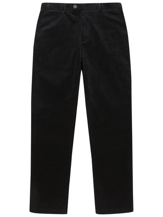 Men's Corduroy Tapered Straight Pants Black - SOLEW - BALAAN 2
