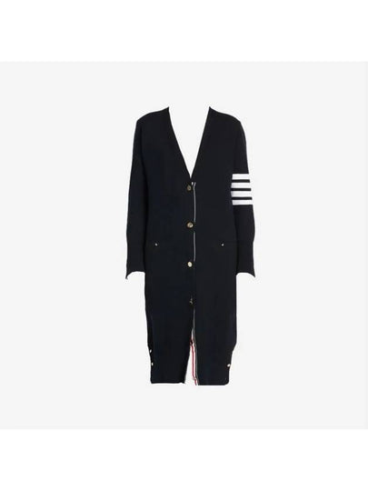 Milano Fine Merino Cardigan Navy - THOM BROWNE - BALAAN 2