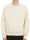 Big Heart Logo Sweatshirt White - AMI - BALAAN 4